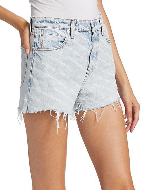 商品Alexander Wang|Bite Logo Denim Shorts,价格¥1704,第6张图片详细描述