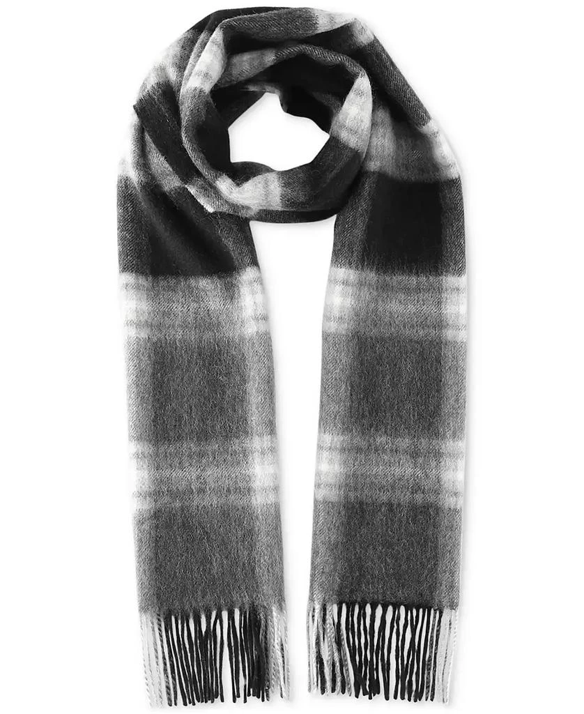 商品Club Room|Men's Maxwell  Plaid Cashmere Scarf, Created for Macy's,价格¥359,第3张图片详细描述