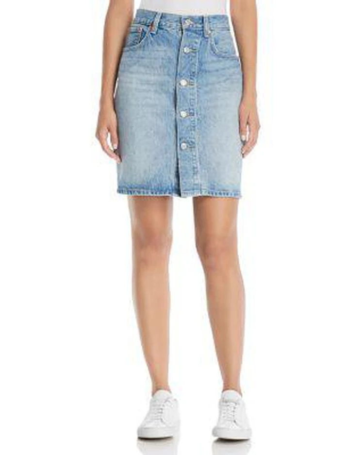 商品Levi's|牛仔中裙 Mom Denim Skirt in Desperate Measures,价格¥218,第1张图片