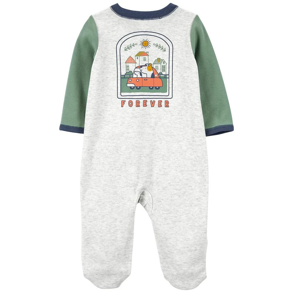 商品Carter's|Baby Boys Dog Best Friend Snap Up Cotton Sleep and Play,价格¥69,第2张图片详细描述