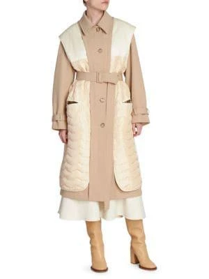 商品Chloé|Mixed Silk & Wool Belted Coat,价格¥8423,第1张图片