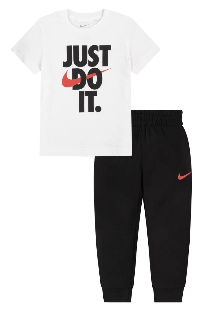 商品NIKE|Kids' Just Do It Graphic T-Shirt & Joggers Set,价格¥152,第1张图片