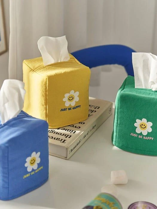 商品DECOVIEW|Smile Flower Embroidered_Mini Tissue Case,价格¥287,第1张图片