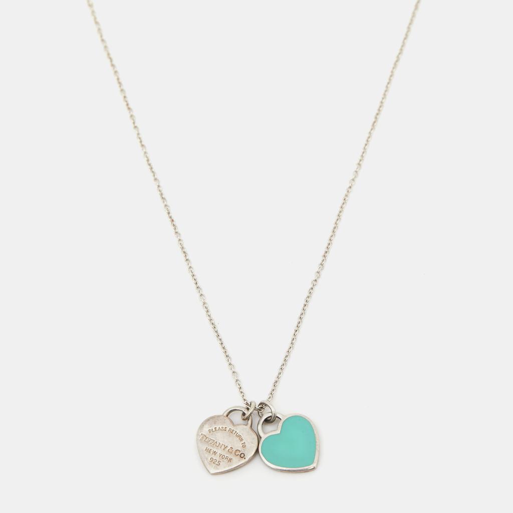 Tiffany & Co. Return To Tiffany  Enamel Heart Tag Sterling Silver Necklace商品第1张图片规格展示