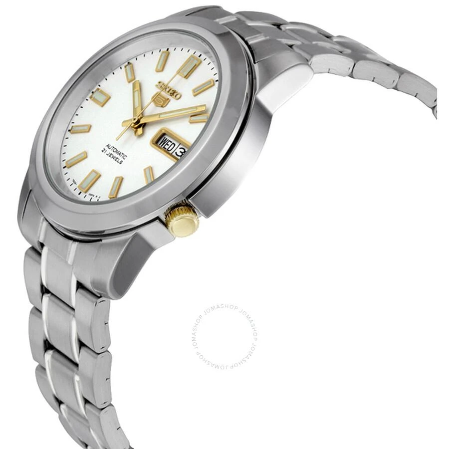 商品Seiko|5 Automatic Stainless Steel White Dial Men's Watch SNKK07,价格¥803,第2张图片详细描述