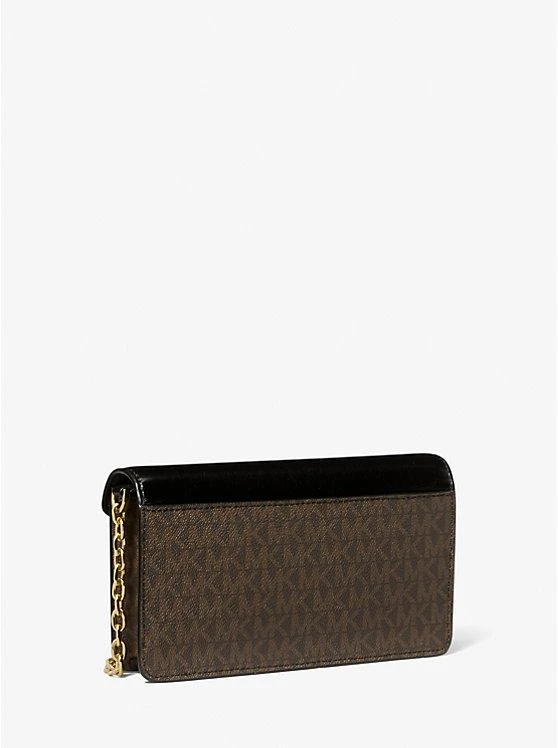 商品Michael Kors|Jet Set Travel Small Signature Logo Clutch Crossbody Bag,价格¥433,第3张图片详细描述