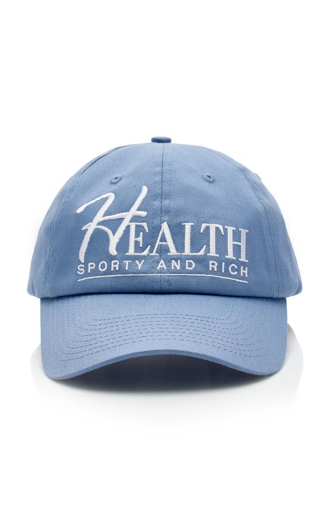 Sporty & Rich - Women's Embroidered Cotton Baseball Hat - Blue - OS - Moda Operandi商品第1张图片规格展示
