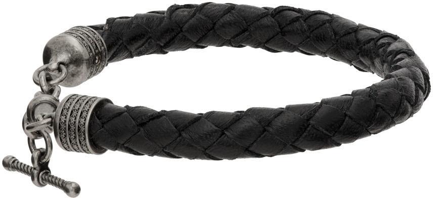 商品Yves Saint Laurent|Black Victorian T-Bar Bracelet,价格¥1945,第6张图片详细描述