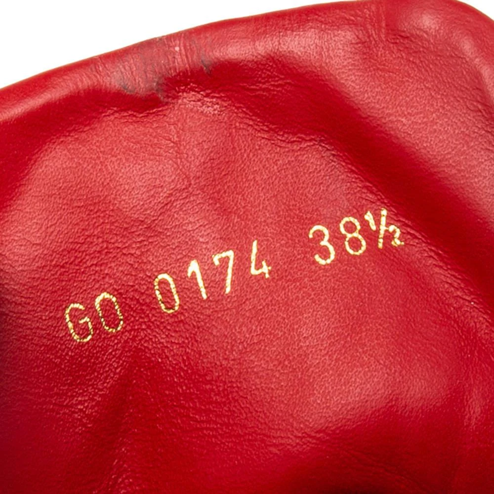 Louis Vuitton Monogram Red Suede High Top Sneakers  Size 38.5 商品