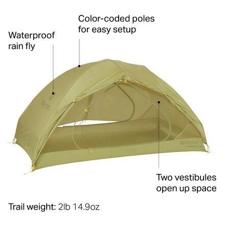商品Marmot|Tungsten UL Tent: 2-Person 3-Season,价格¥2179,第2张图片详细描述