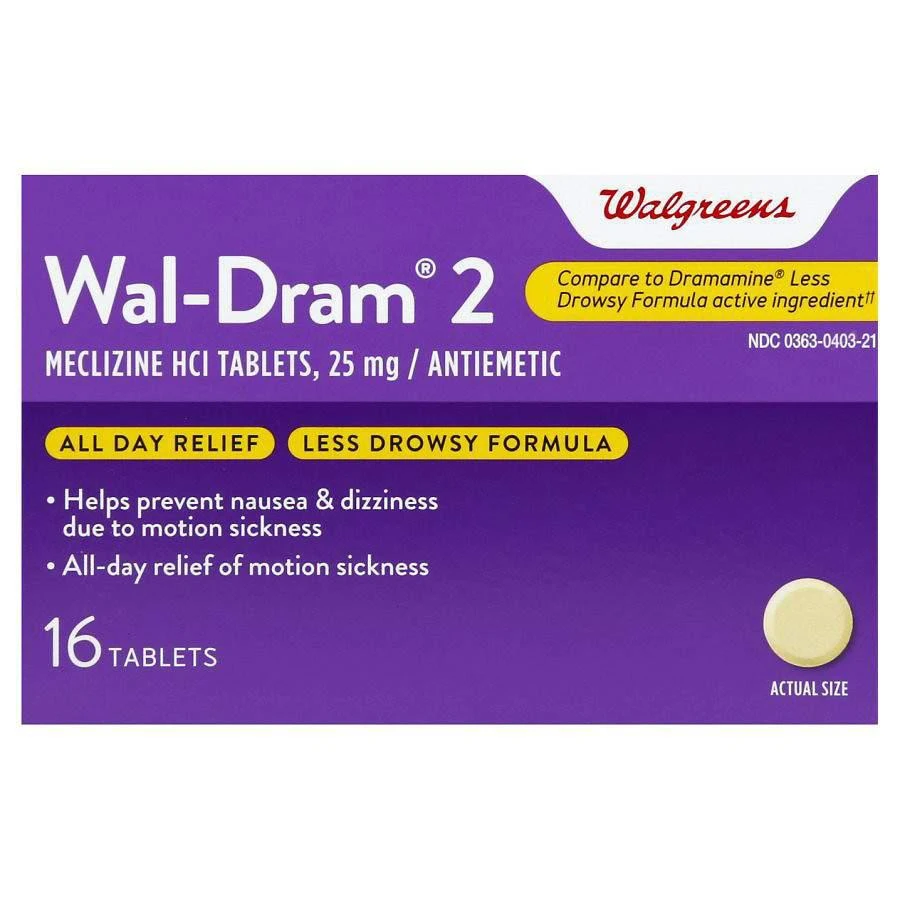 商品Walgreens|Motion Sickness Relief Tablets,价格¥63,第1张图片