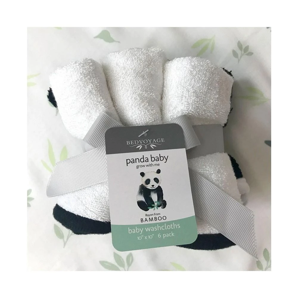商品BedVoyage|Panda Baby Viscose from Bamboo Baby Washcloth 6pk,价格¥261,第1张图片