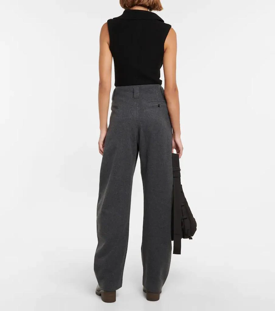 商品Lemaire|Curved high-rise wool-blend pants,价格¥5369,第3张图片详细描述