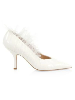商品Midnight 00|Ruched Tulle & Satin Pumps,价格¥2537,第1张图片