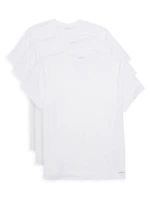 商品Calvin Klein|3 Pack V Neck Cotton Tee,价格¥164,第1张图片