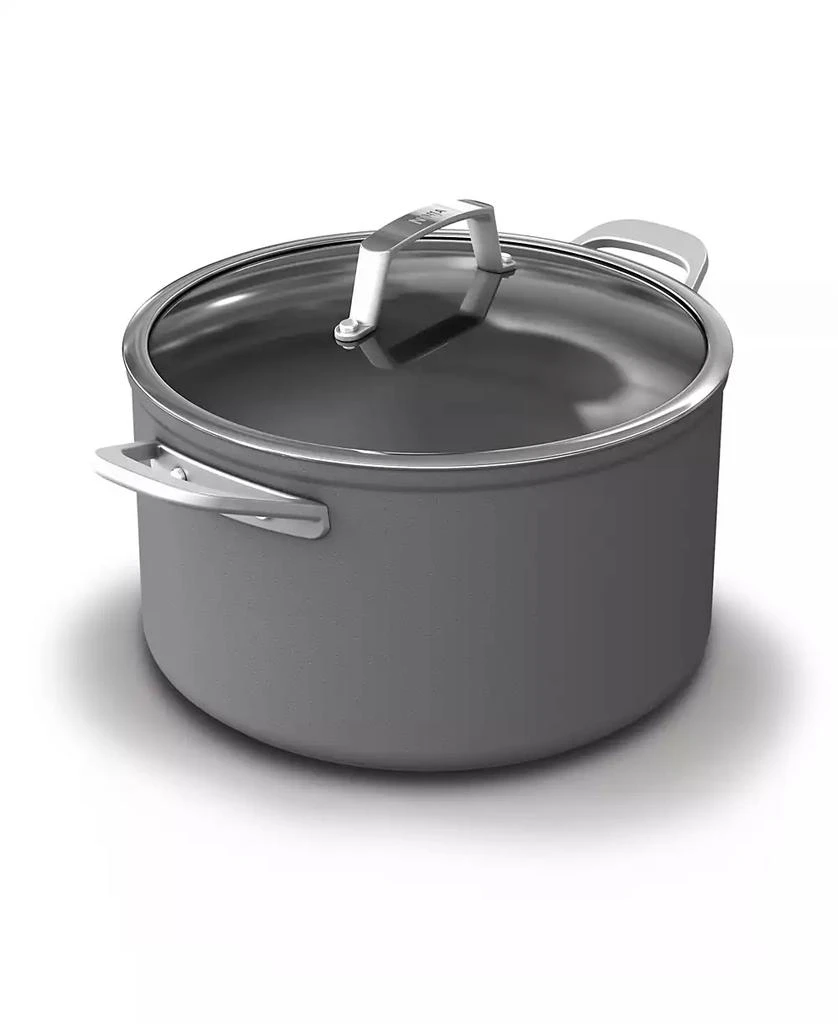 商品Ninja|NeverStick Premium Hard-Anodized 8-Quart Stock Pot with Glass Lid,价格¥906,第1张图片