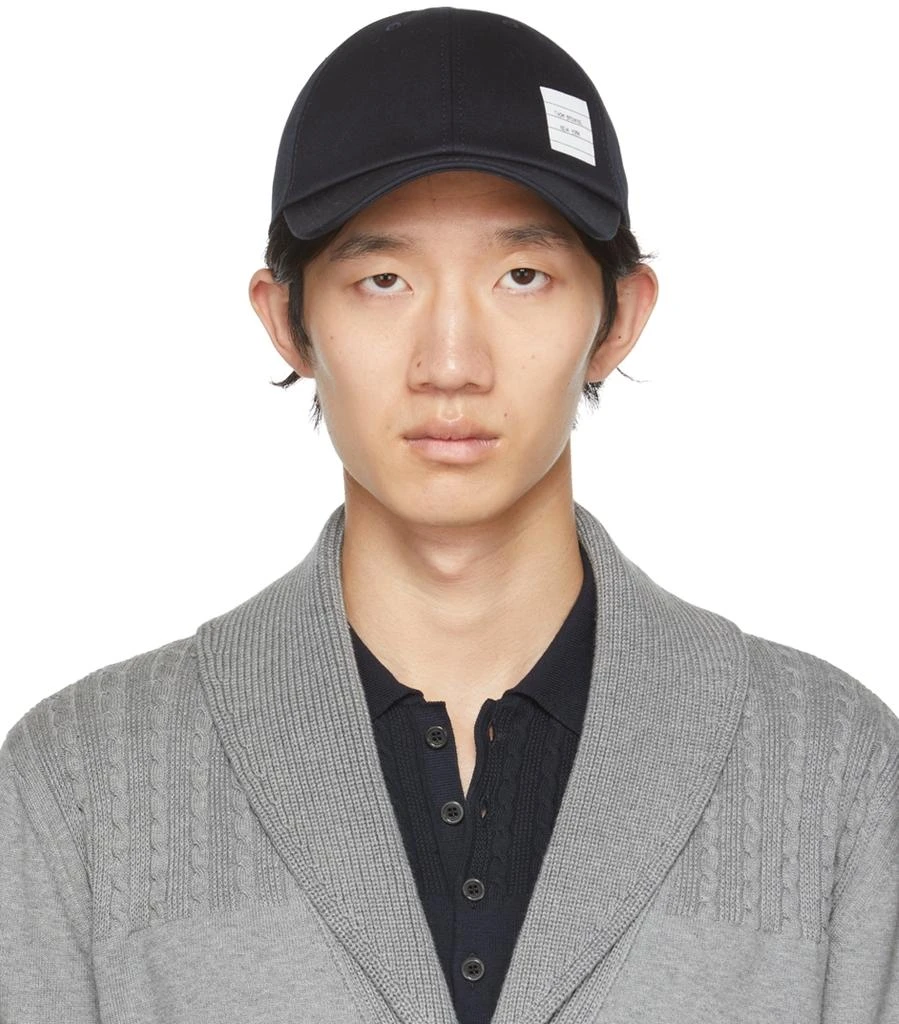 商品Thom Browne|Navy Classic Six Panel Baseball Cap,价格¥3868,第1张图片