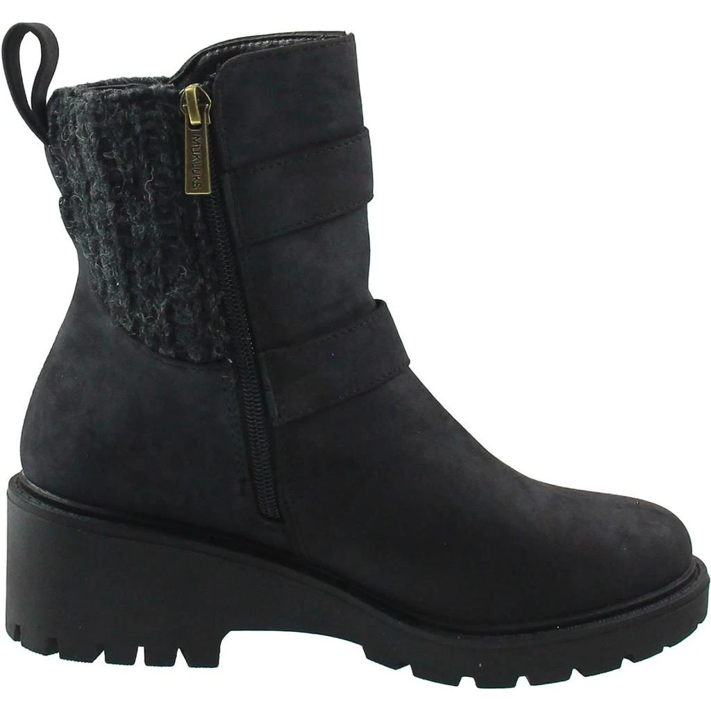 商品MUK LUKS|Muk Luks Womens Fainley Faith Buckle Faux Leather Chelsea Boots,价格¥318,第2张图片详细描述