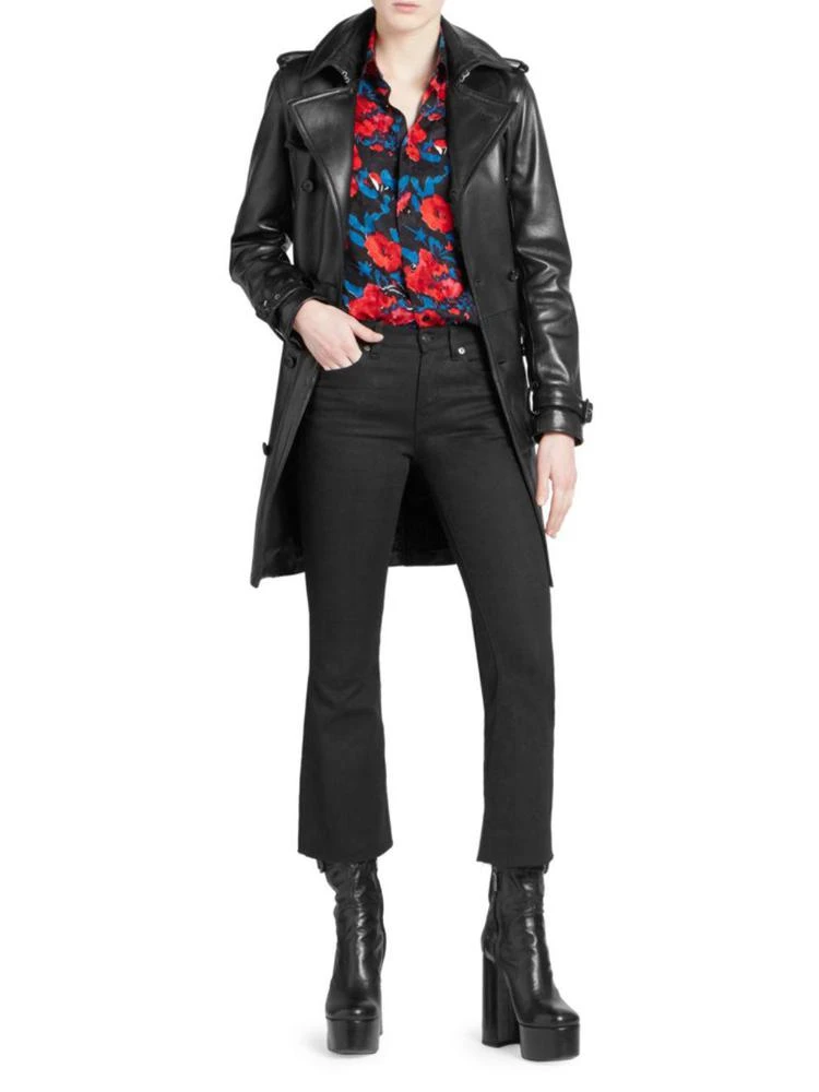 商品Yves Saint Laurent|Saint Laurent - Leather Trench Coat,价格¥46108,第4张图片详细描述