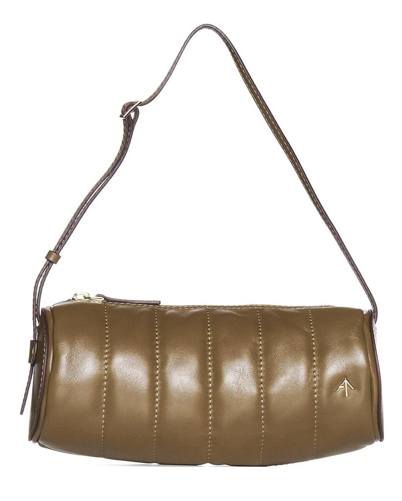 商品Manu Atelier|Manu Atelier Logo-Plaque Padded Cylinder Shoulder Bag,价格¥1794,第1张图片