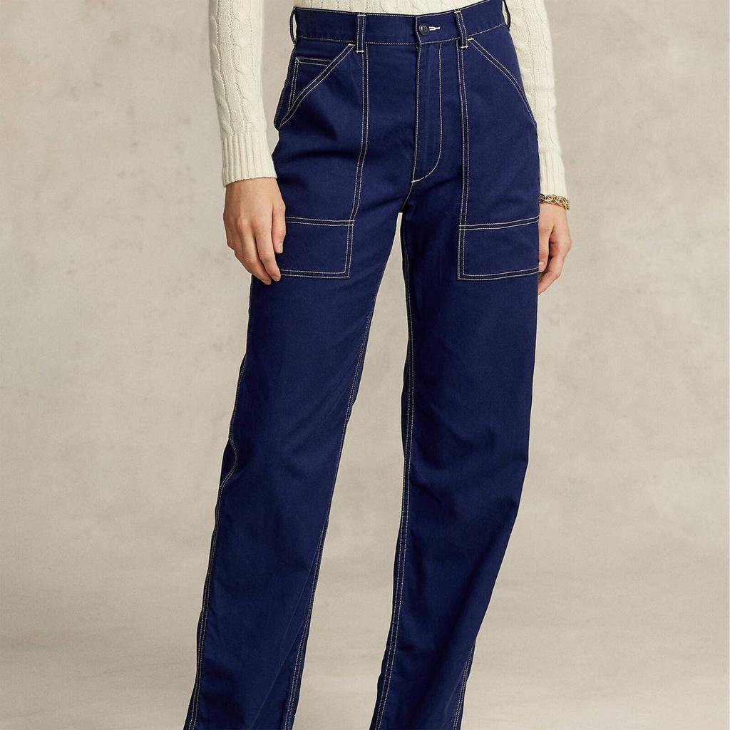Polo Ralph Lauren Women's Marge Pt-Full Length-Flat Front Jeans - Newport Navy商品第4张图片规格展示