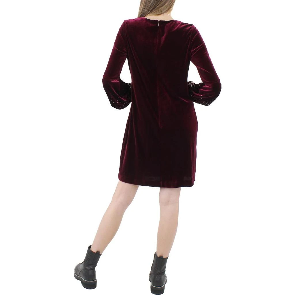 商品Calvin Klein|Womens Velvet Mini Sheath Dress,价格¥327,第2张图片详细描述