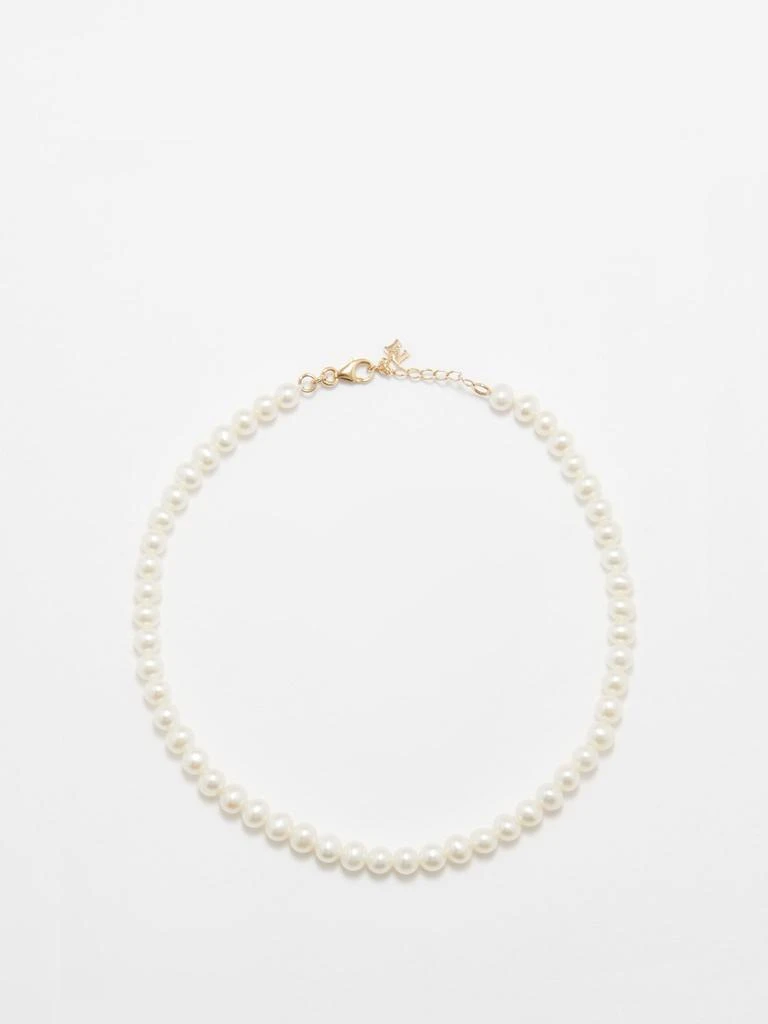 商品MATEO|Not Your Mother's pearl & 14kt gold anklet,价格¥1999,第1张图片