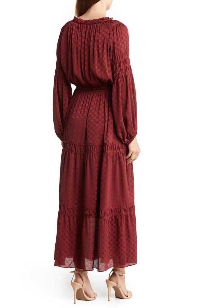 商品MAXSTUDIO|Dot Print Tiered Maxi Dress,价格¥446,第4张图片详细描述