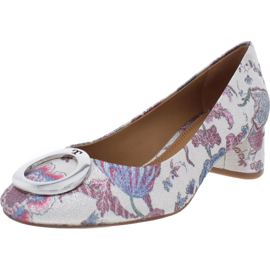 商品Tory Burch|Tory Burch Womens Caterina Metallic Slip On Dress Pumps,价格¥602,第1张图片