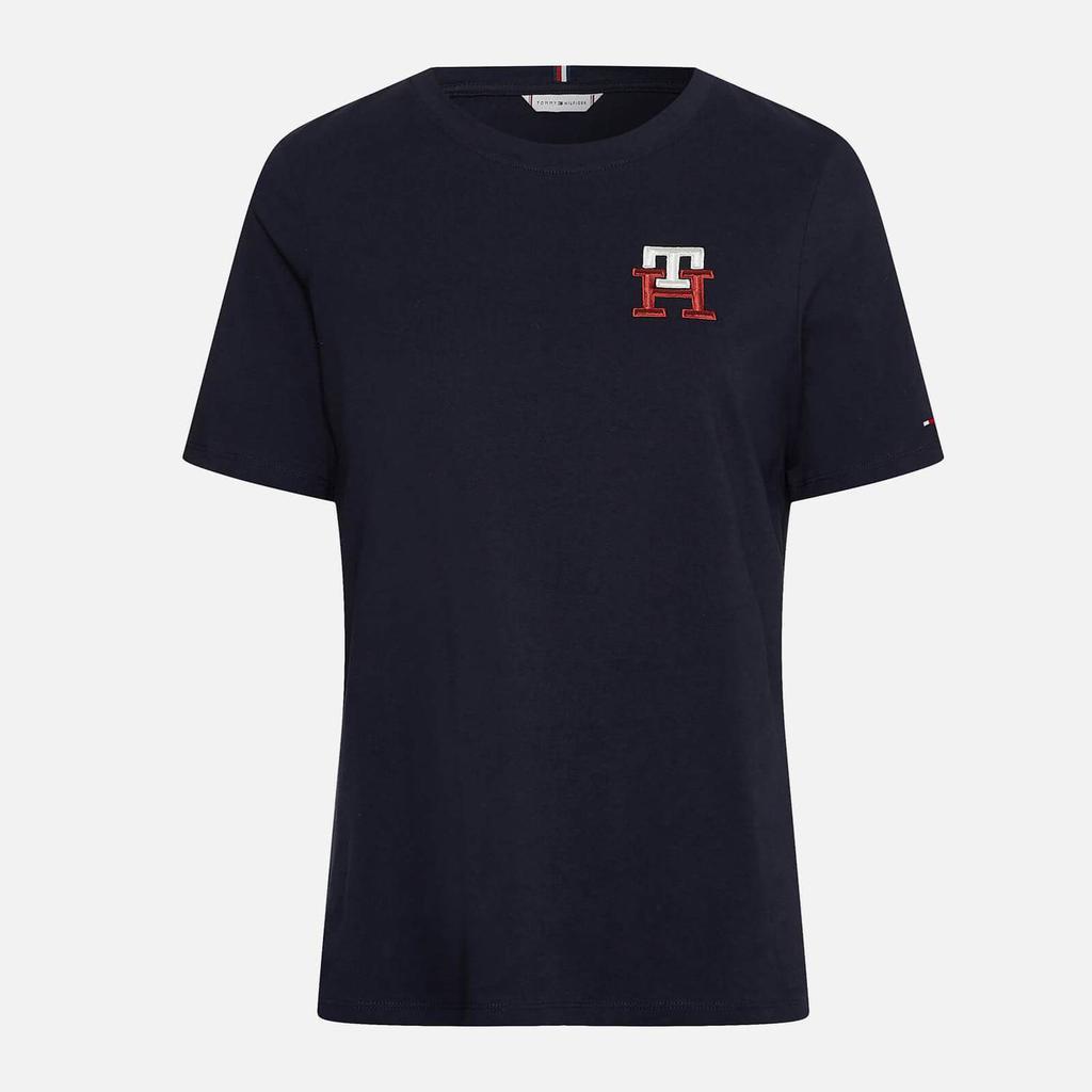 商品Tommy Hilfiger|Tommy Hilfiger Embroidered Logo Cotton T-Shirt,价格¥409,第1张图片