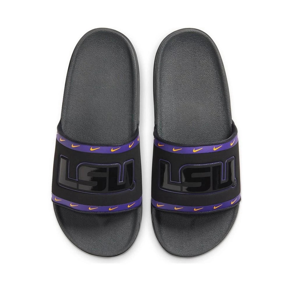 商品NIKE|Men's Black LSU Tigers Team Off-Court Slide Sandals,价格¥263,第1张图片