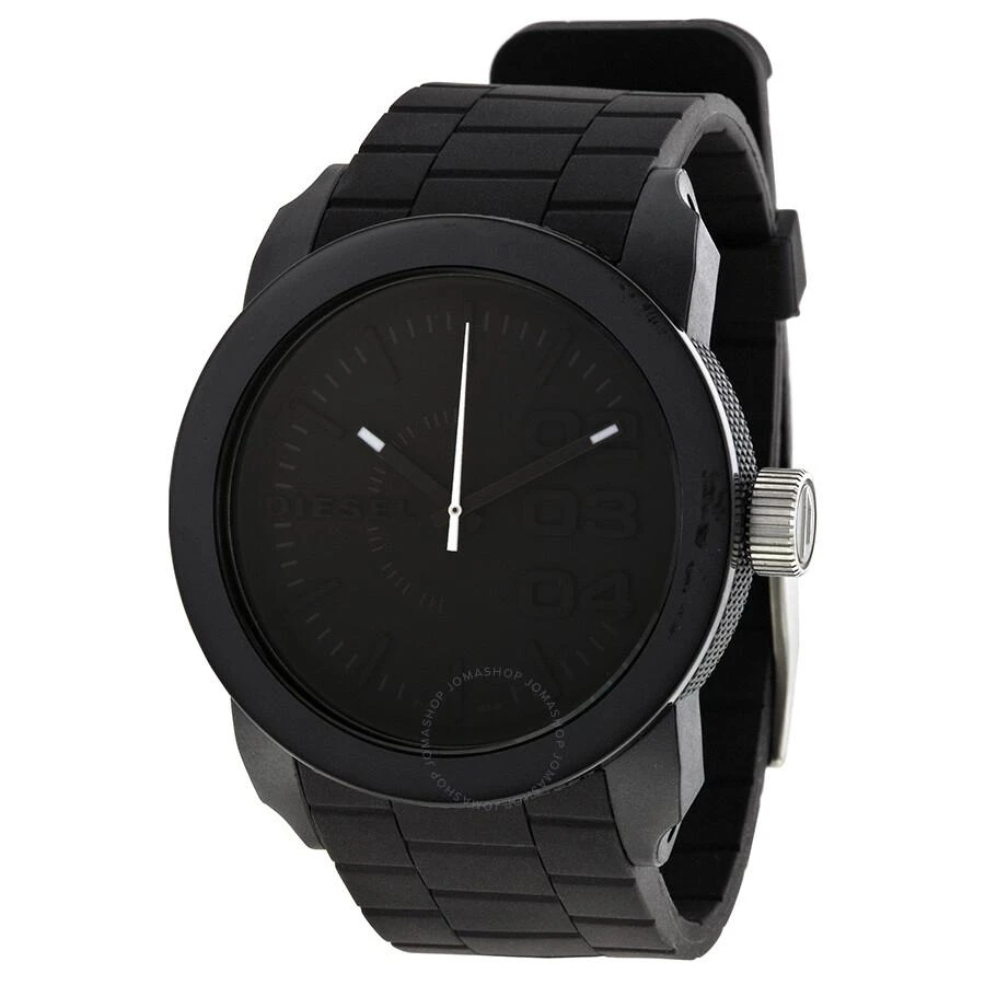 商品Diesel|Diesel Color Domination Black Dial Black Silicone Unisex Watch DZ1437,价格¥435,第1张图片