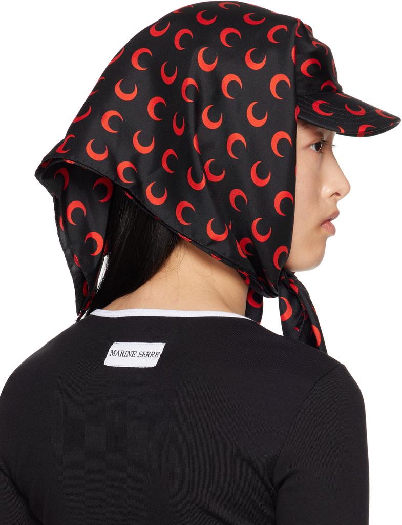 SSENSE Exclusive Black & Red Regenerated Silk Veiled Cap – On Sale