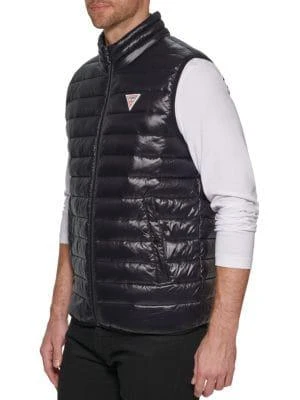 商品GUESS|Logo Quilted Puffer Vest,价格¥326,第3张图片详细描述