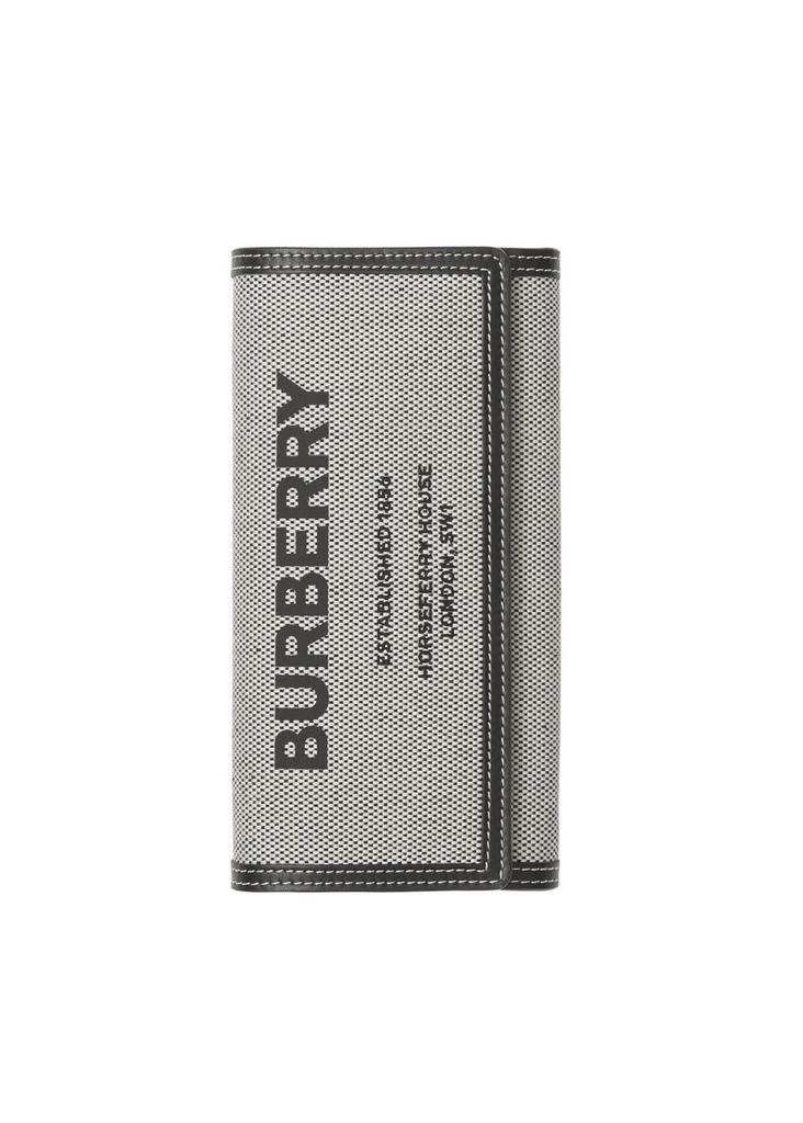 商品Burberry|Horseferry print cotton canvas continental wallet,价格¥4616,第4张图片详细描述