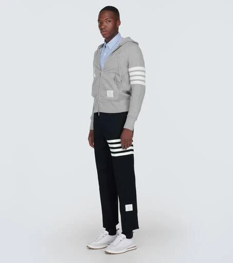 商品Thom Browne|Zipped 4-Bar连帽运动衫,价格¥5988,第2张图片详细描述