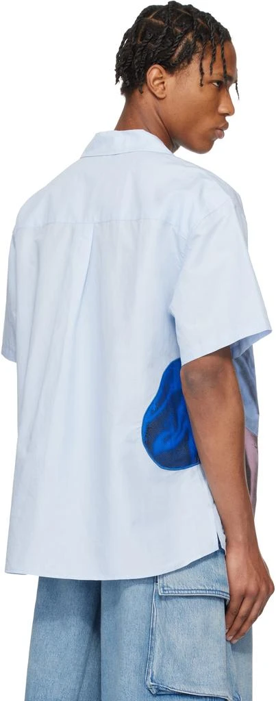 商品JW Anderson|Blue Balloon Embroidery Short Sleeve Shirt,价格¥3067,第3张图片详细描述