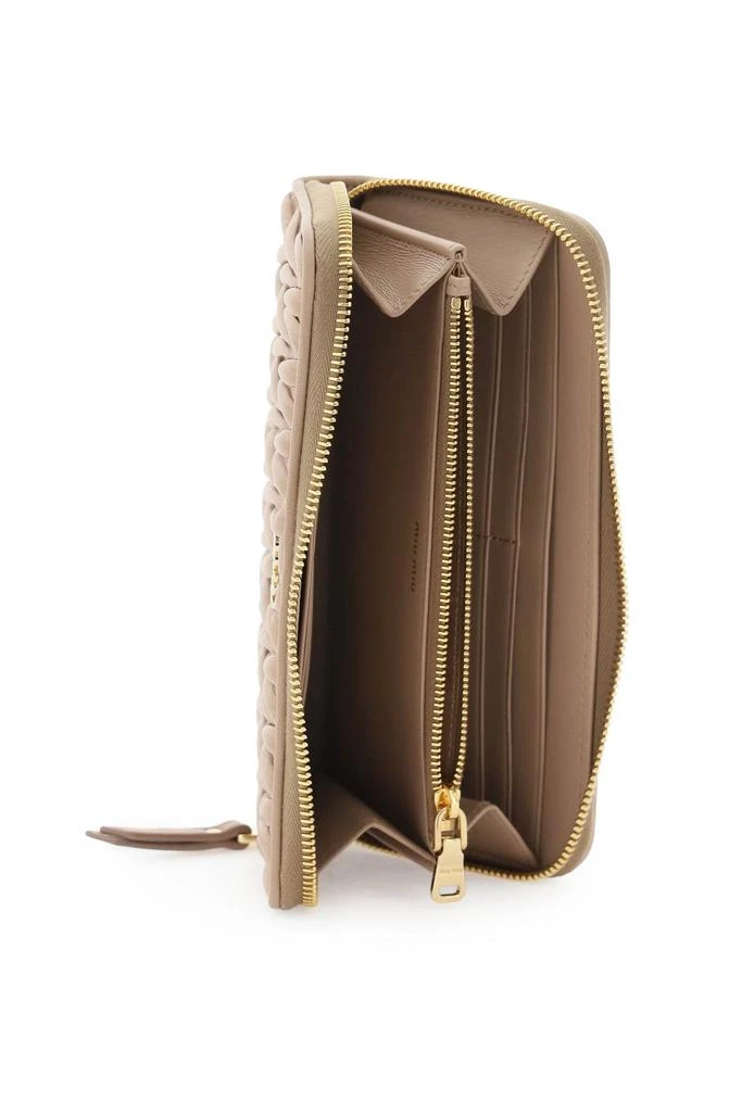 商品Miu Miu|Miu miu matelasse' nappa zip-around wallet,价格¥3423,第2张图片详细描述