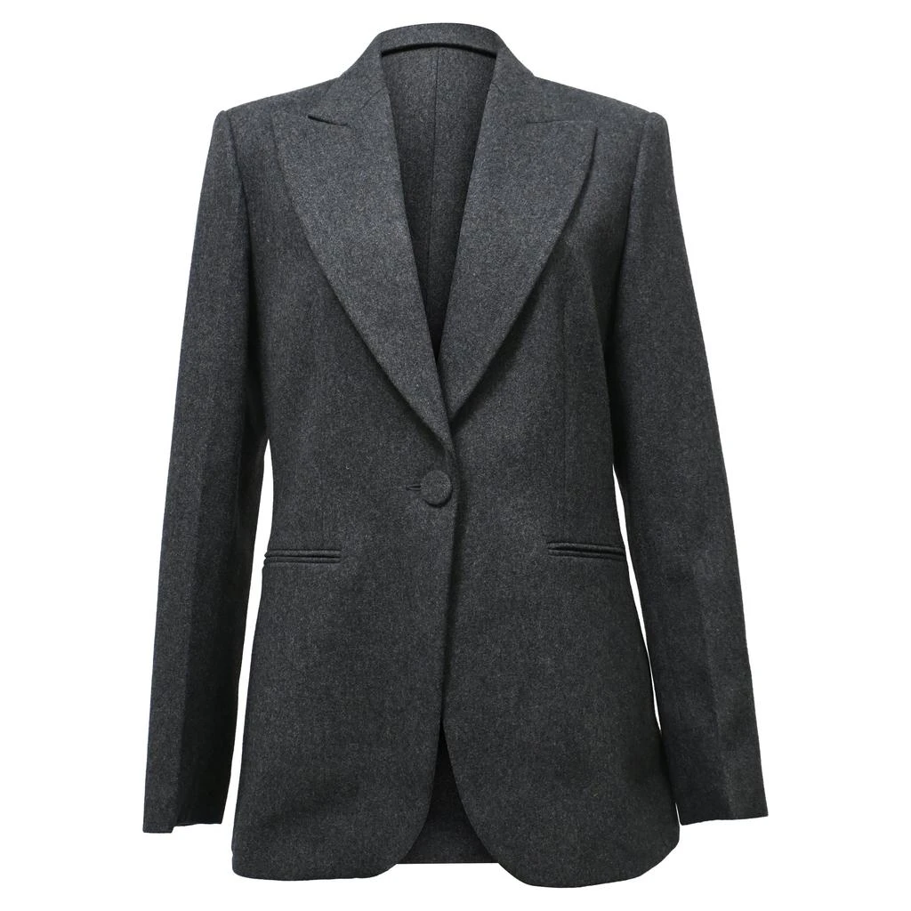 商品[二手商品] Sandro Paris|Sandro x Clara Luciani Brushed Blazer In Grey Wool,价格¥3015,第1张图片