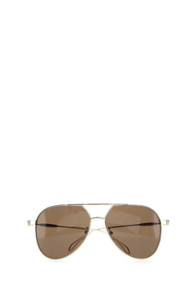 商品Alexander McQueen|Alexander McQueen Eyewear Aviator-Frame Sunglasses,价格¥2901,第1张图片