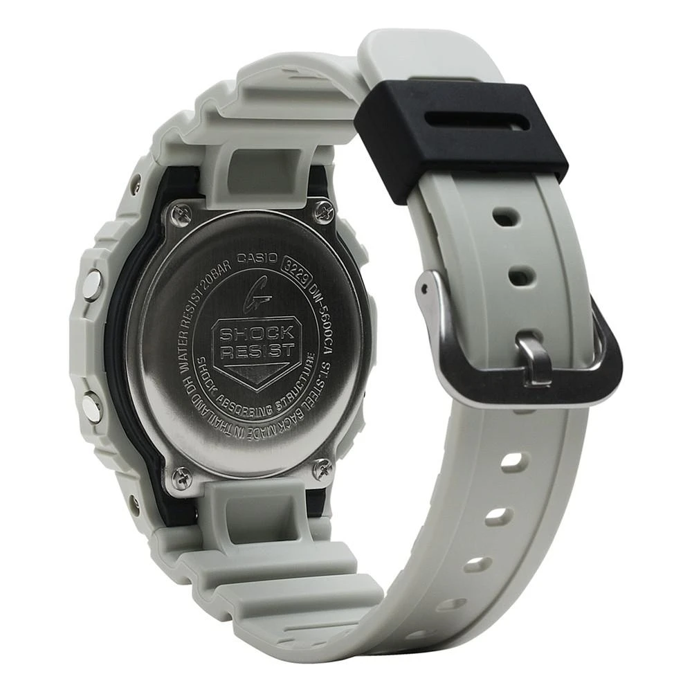 商品G-Shock|Men's Digital Khaki Resin Strap Watch 43mm DW5600CA-8,价格¥557,第2张图片详细描述