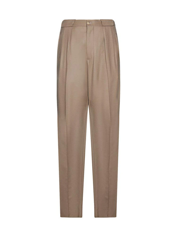 商品Giorgio Armani|Giorgio Armani Carrott Fit Pleated Tailored Trousers,价格¥4242,第1张图片