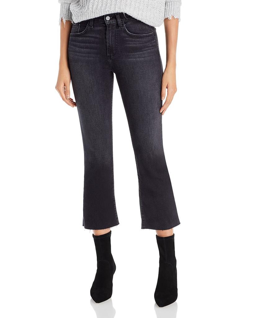 The Callie Mid Rise Crop Bootcut Jeans in Delphine商品第1张图片规格展示