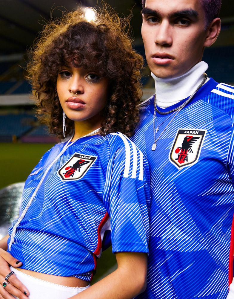 adidas Football Japan World Cup 2022 unisex home shirt in blue商品第3张图片规格展示