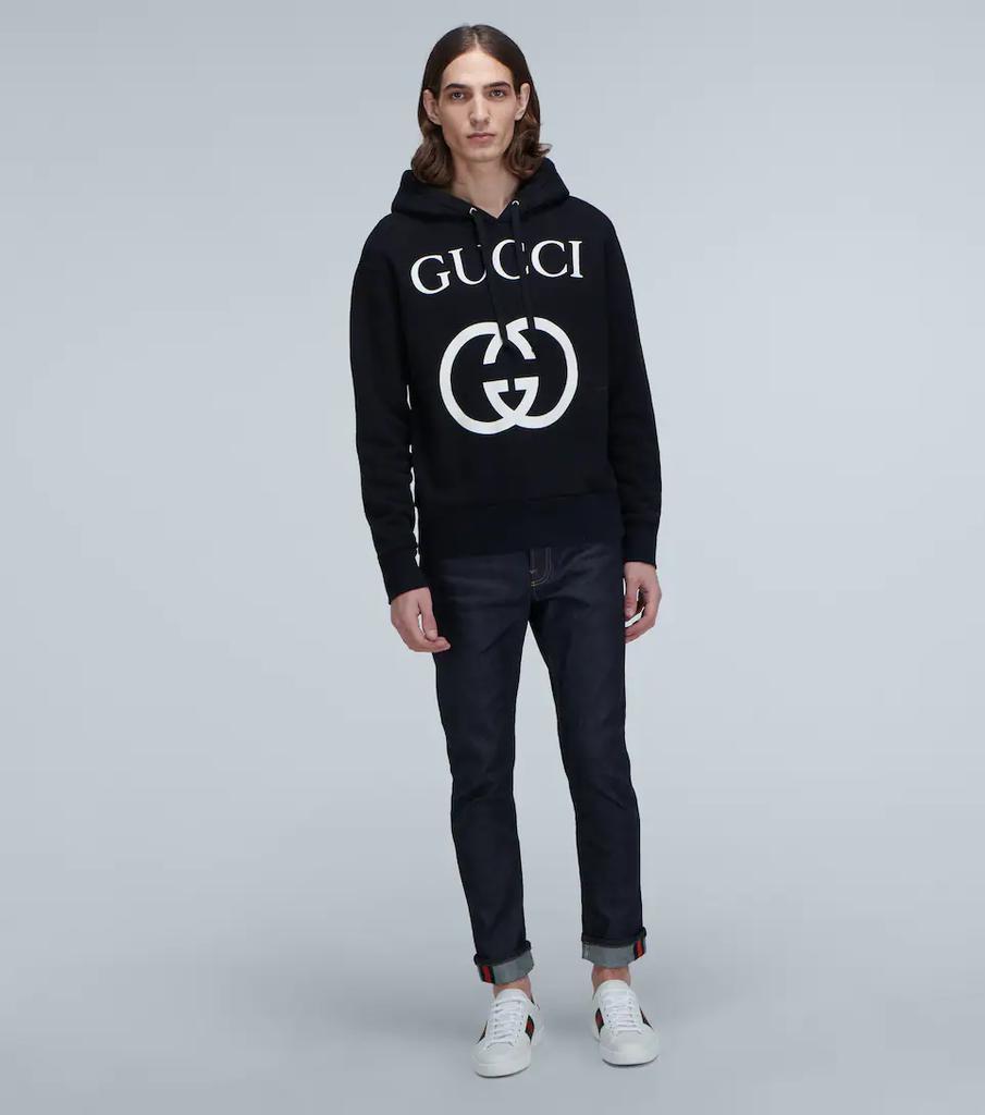 商品Gucci|互扣式双G印花兜帽卫衣,价格¥9639,第4张图片详细描述