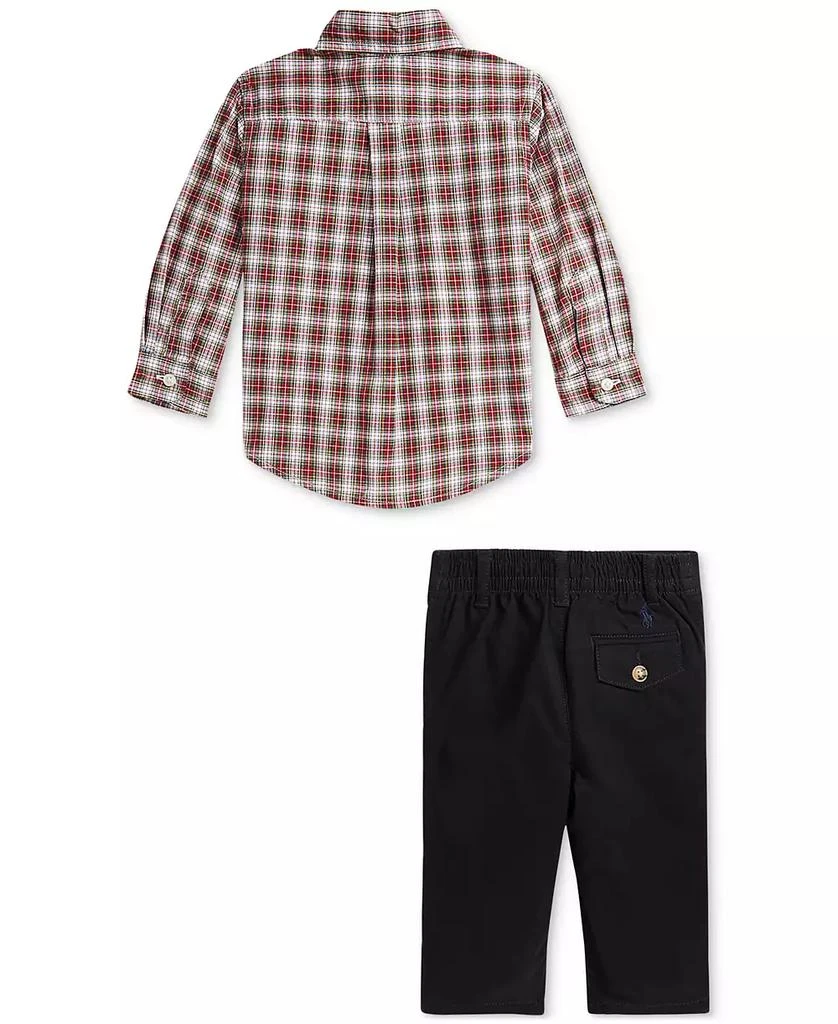 商品Ralph Lauren|Baby Boys Plaid Shirt & Pants, 2 Piece Set,价格¥419,第2张图片详细描述