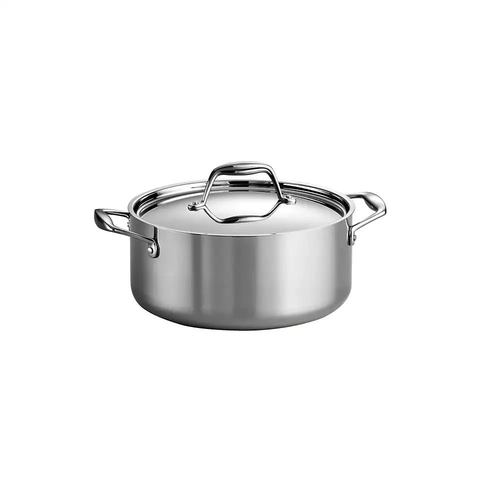 商品Tramontina|Gourmet Tri-Ply Clad 5 Qt Covered Dutch Oven,价格¥539,第1张图片