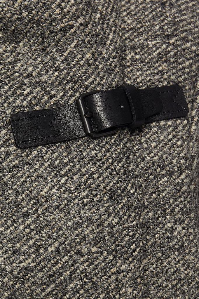 Natacha leather-trimmed wool-blend tweed coat商品第4张图片规格展示