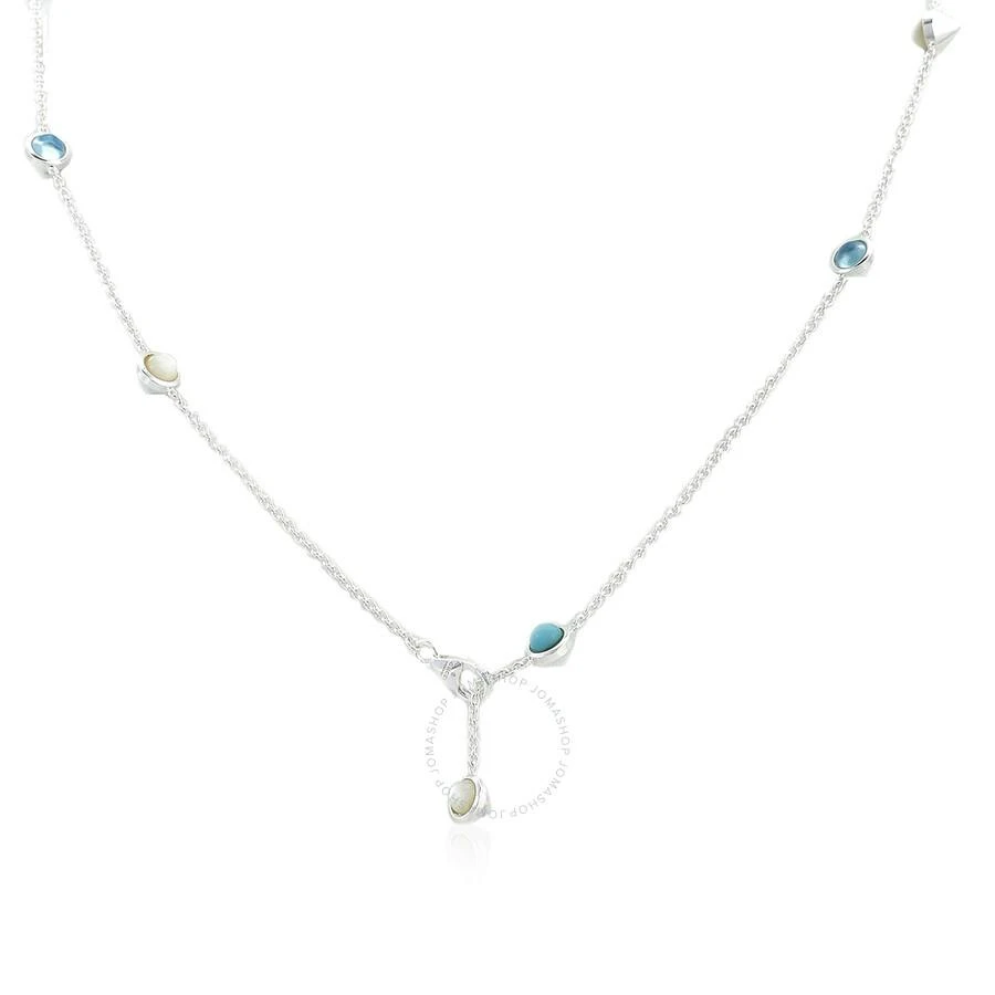 商品Gucci|GG Marmont Mother of Pearl & Topaz Double G Pendant Necklace,价格¥3020,第3张图片详细描述