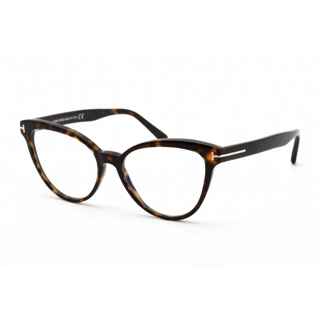 商品Tom Ford|Tom Ford Men's Eyeglasses - Full Rim Cat Eye Dark Havana Plastic Frame | FT5639-B 052,价格¥823,第1张图片